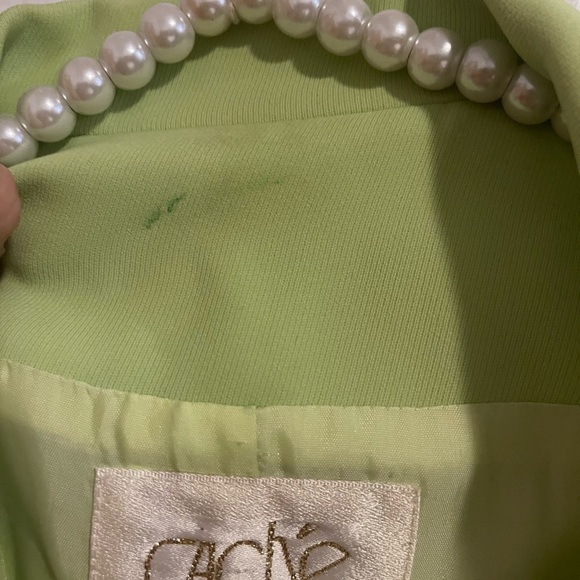 Cache lime green blazer size 6 - Picture 4 of 4